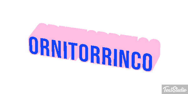 Ornitorrinco Tekst effect