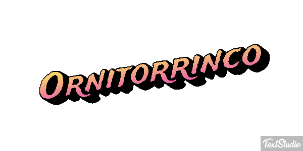 Ornitorrinco Tekst effect