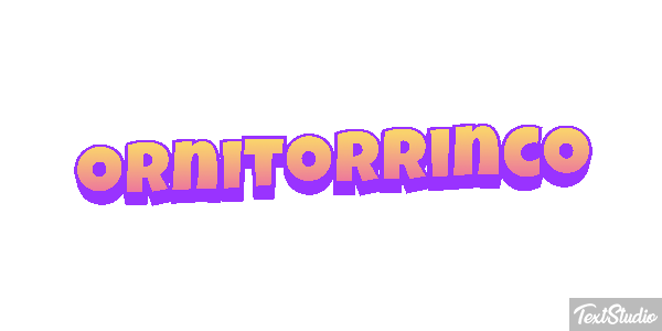 Ornitorrinco Tekst effect