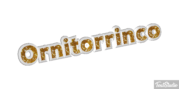 Ornitorrinco Tekst effect
