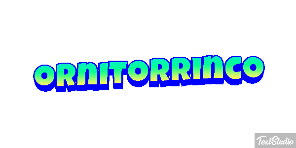 Ornitorrinco Tekst effect