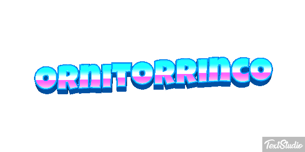 Ornitorrinco Tekst effect