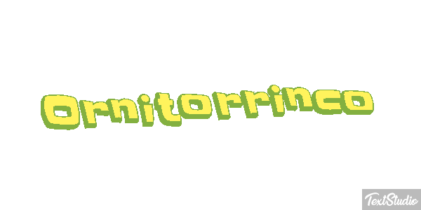 Ornitorrinco Tekst effect