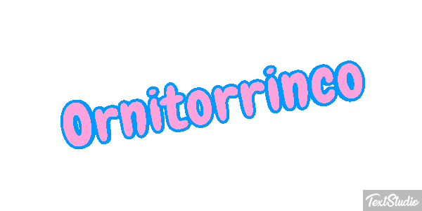 Ornitorrinco Tekst effect