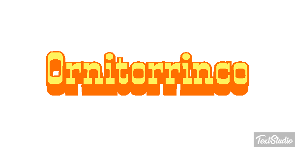 Ornitorrinco Tekst effect