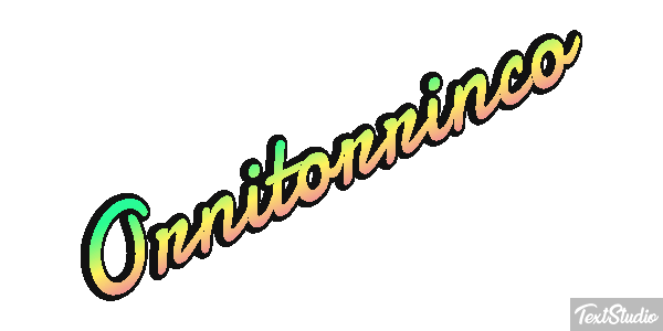 Ornitorrinco Tekst effect