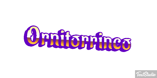 Ornitorrinco Tekst effect