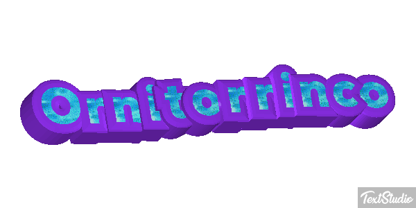 Ornitorrinco Tekst effect