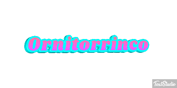 Ornitorrinco Tekst effect