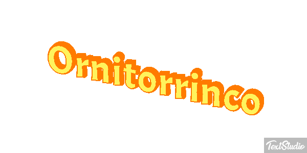 Ornitorrinco Tekst effect