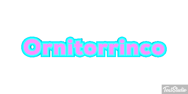 Ornitorrinco Tekst effect