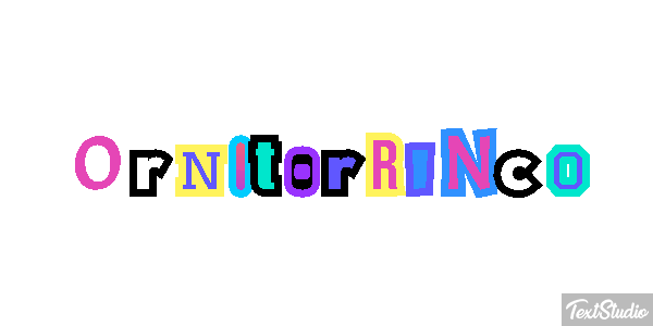 Ornitorrinco Tekst effect