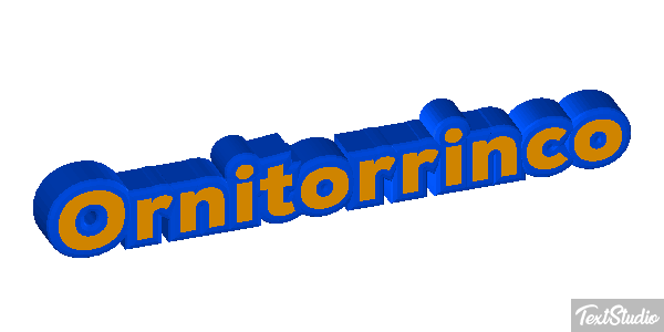 Ornitorrinco Tekst effect