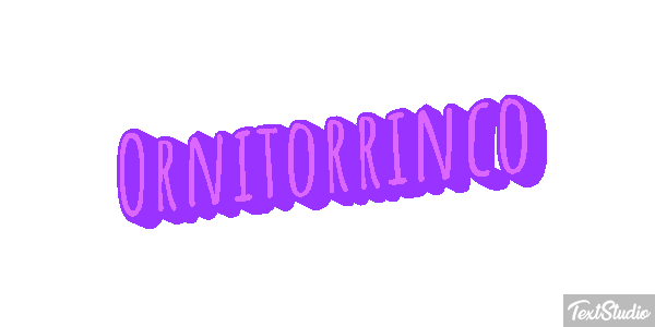 Ornitorrinco Tekst effect
