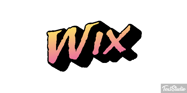 Wix Text effect