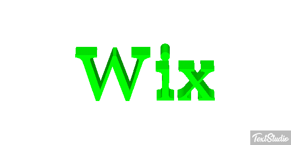 Wix Text effect