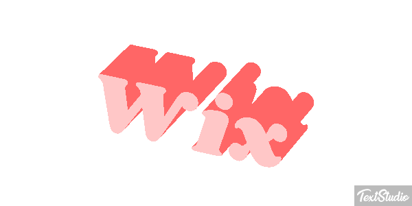 Wix Text effect