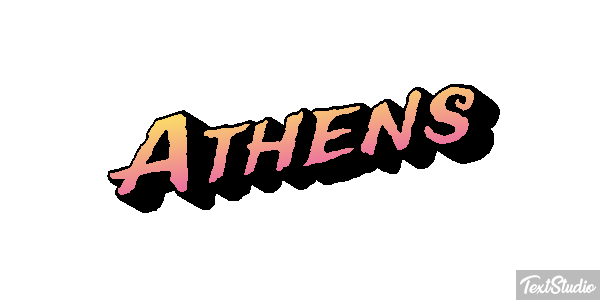Athens Tekst effect