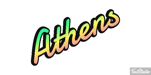 Athens Tekst effect