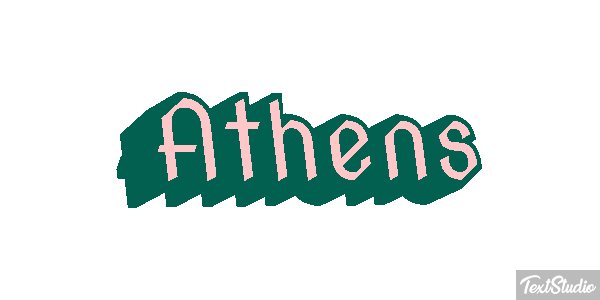 Athens Tekst effect
