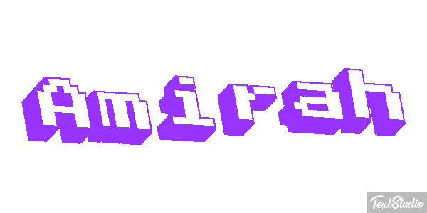 Amirah Text effect
