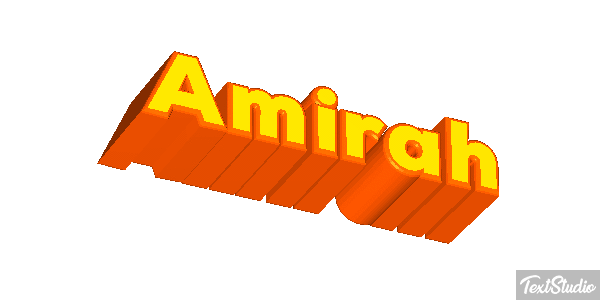 Amirah Text effect
