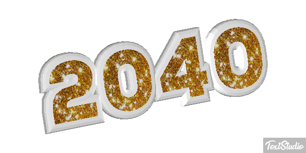 2040 Text effect