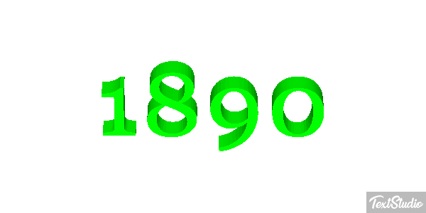 1890 Texteffekt