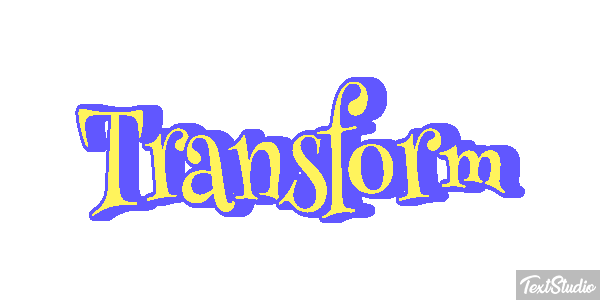 Transform Effetto testo