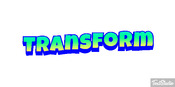 Transform Effetto testo