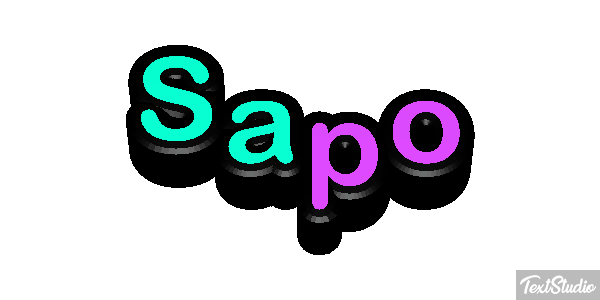 Sapo Efeito do texto