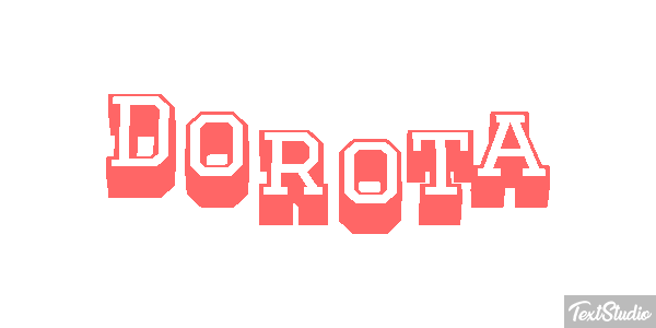 Dorota Efecto de texto