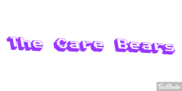 The Care Bears Efecto de texto