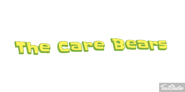 The Care Bears Efecto de texto
