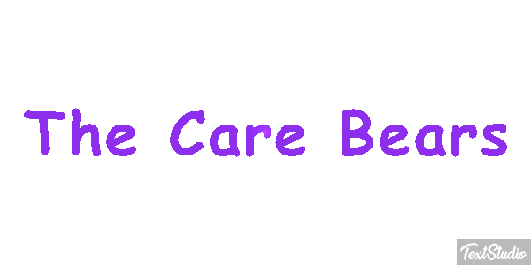 The Care Bears Efecto de texto