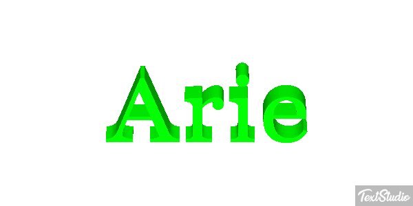 Arie Texteffekt