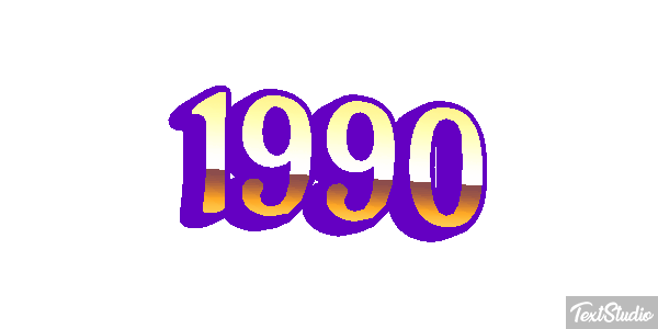 1990 Text effect
