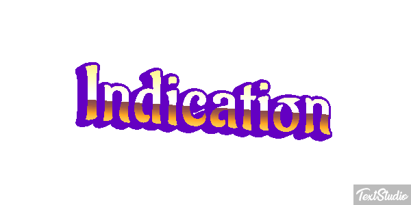 Indication Efekt tekstowy