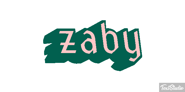 żaby Efekt tekstowy