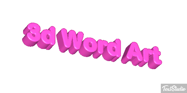 3d Word Art Efekt tekstowy