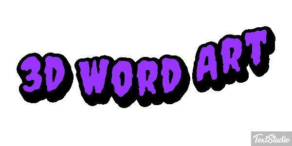 3d Word Art Efekt tekstowy