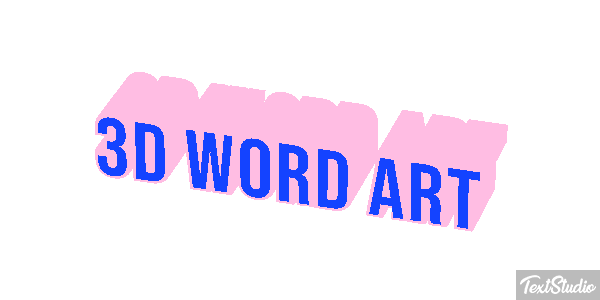3d Word Art Efekt tekstowy