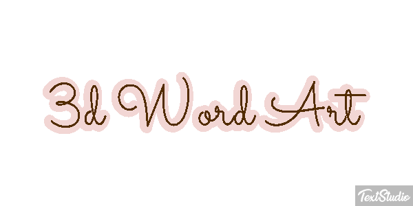 3d Word Art Efekt tekstowy