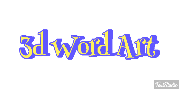 3d Word Art Efekt tekstowy