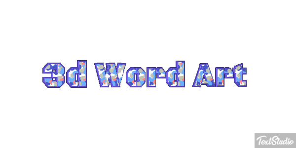 3d Word Art Efekt tekstowy