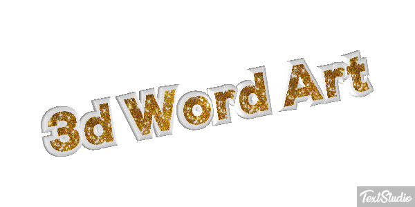 3d Word Art Efekt tekstowy