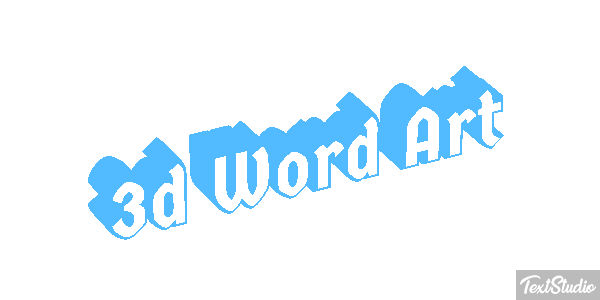 3d Word Art Efekt tekstowy
