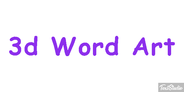 3d Word Art Efekt tekstowy