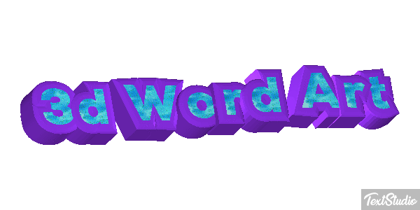 3d Word Art Efekt tekstowy