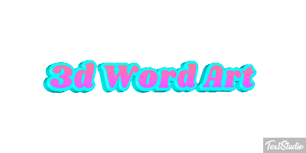 3d Word Art Efekt tekstowy